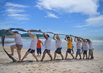 ATV Phuket : Human Caterpillar Game